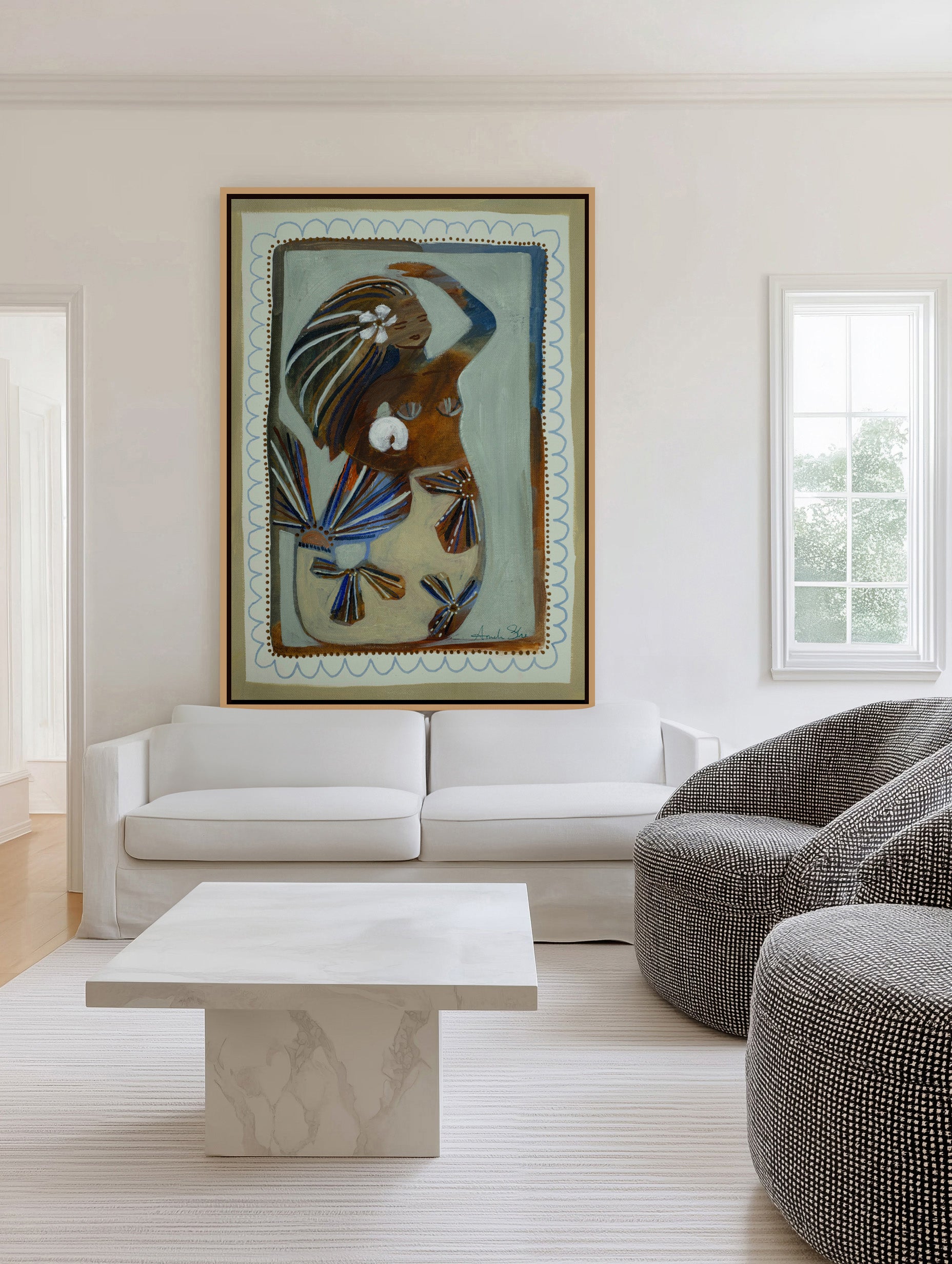 Seeker by Amanda Skye | Framed Canvas Art Print from Olive et Oriel where you can shop wallpaper and artworks online