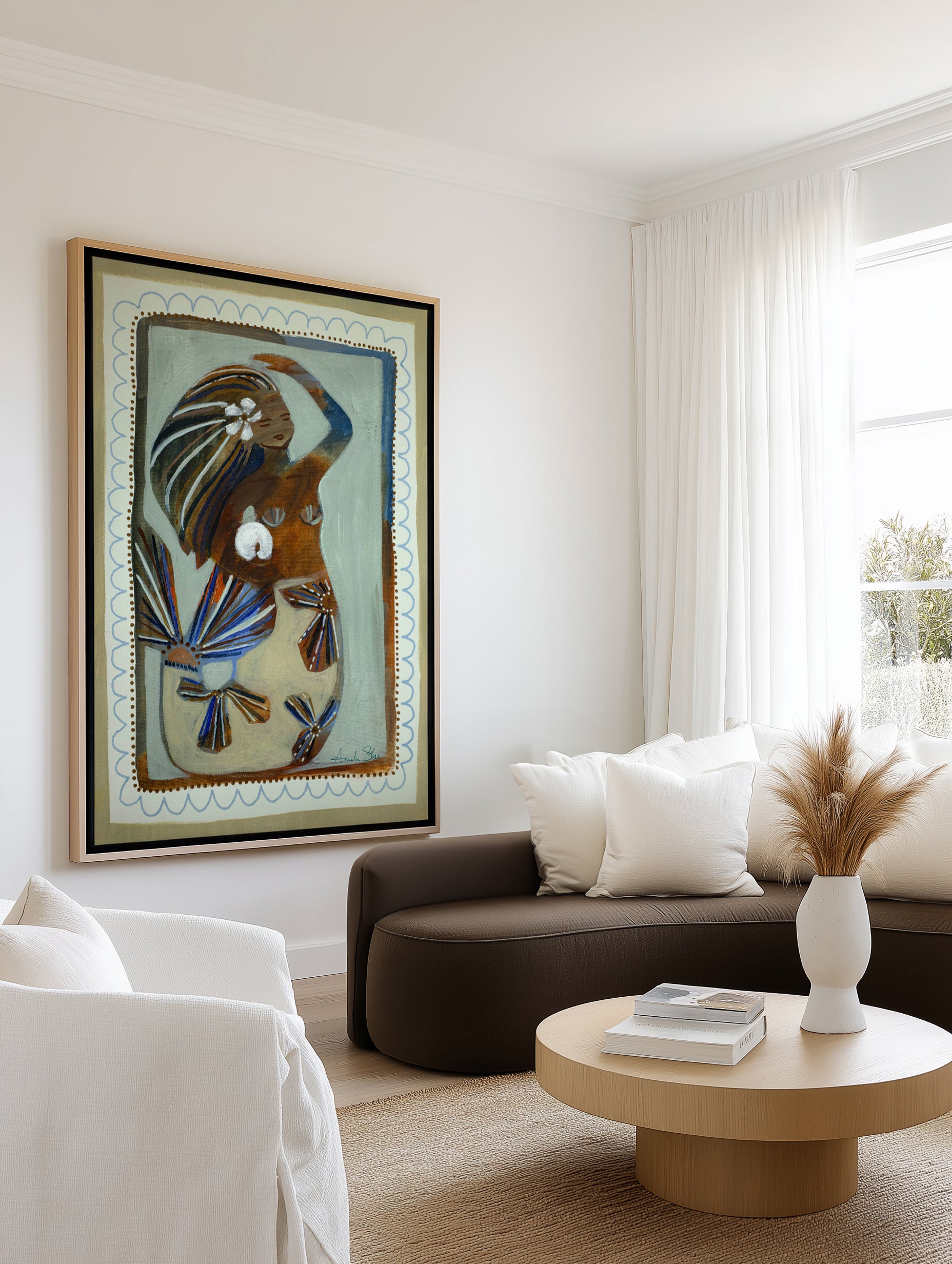 Seeker by Amanda Skye | Framed Canvas Art Print from Olive et Oriel where you can shop wallpaper and artworks online