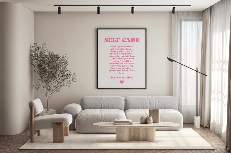 Self Care by Athene Fritsch | Art Print from Olive et Oriel where you can shop wallpaper and artworks online