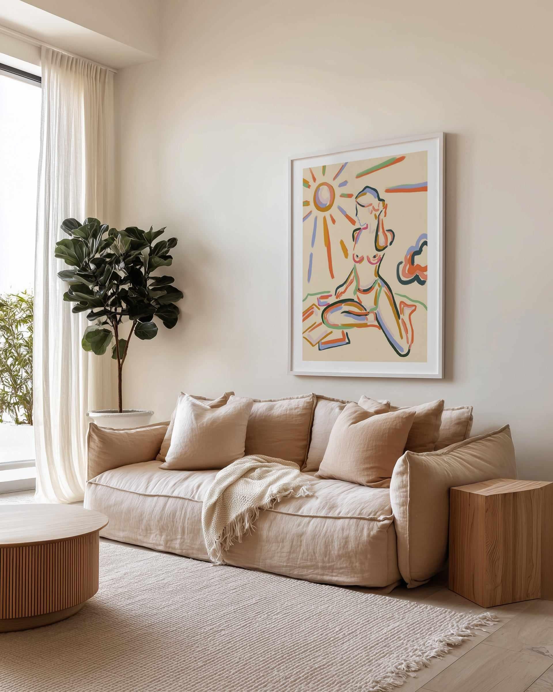 Self Love Summer by Uma Gokhale | Art Print from Olive et Oriel where you can shop wallpaper and artworks online