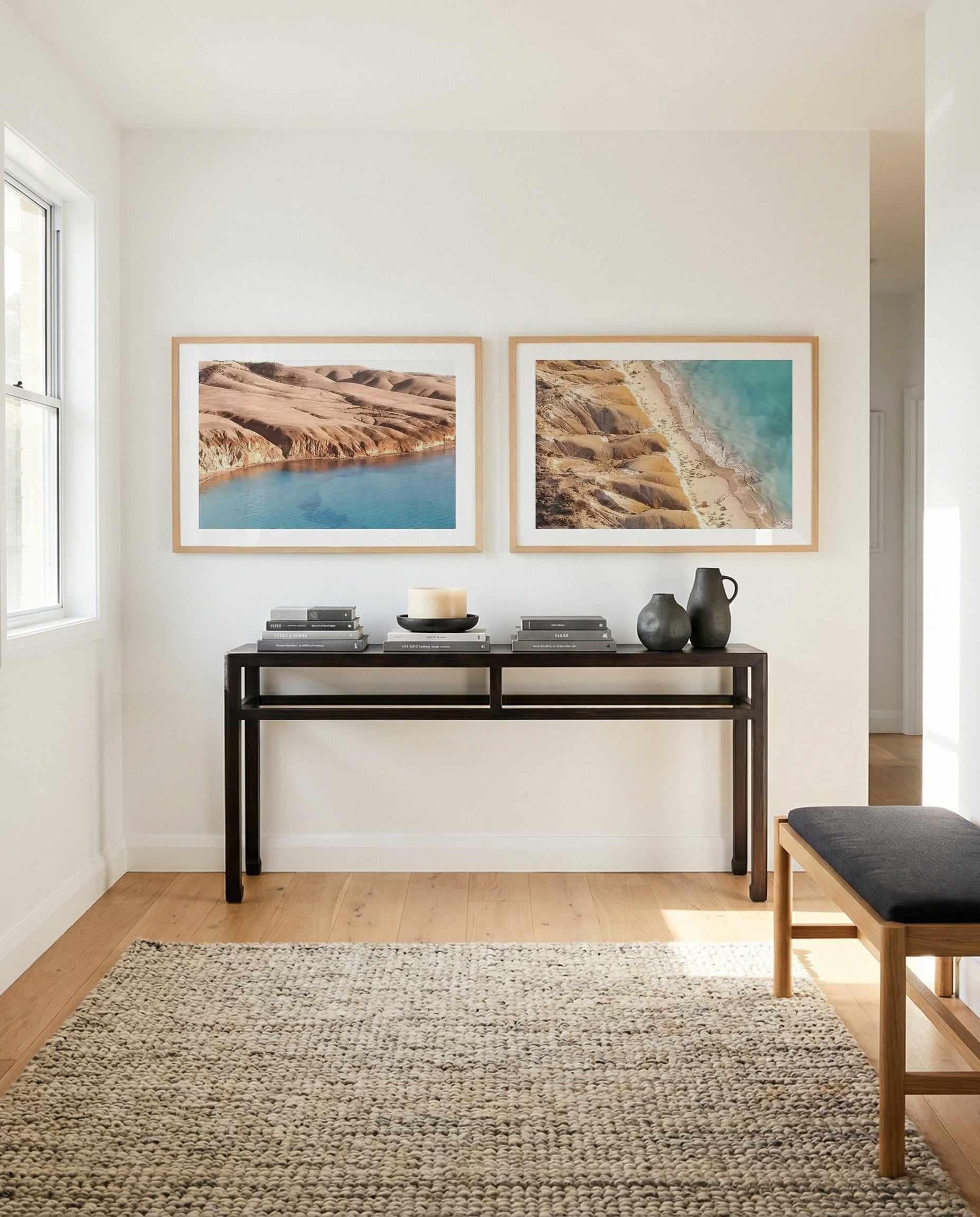 Sellicks Sunrise LS I & II Art Print Set of 2 | Matching Wall Art from Olive et Oriel where you can shop wallpaper and artworks online