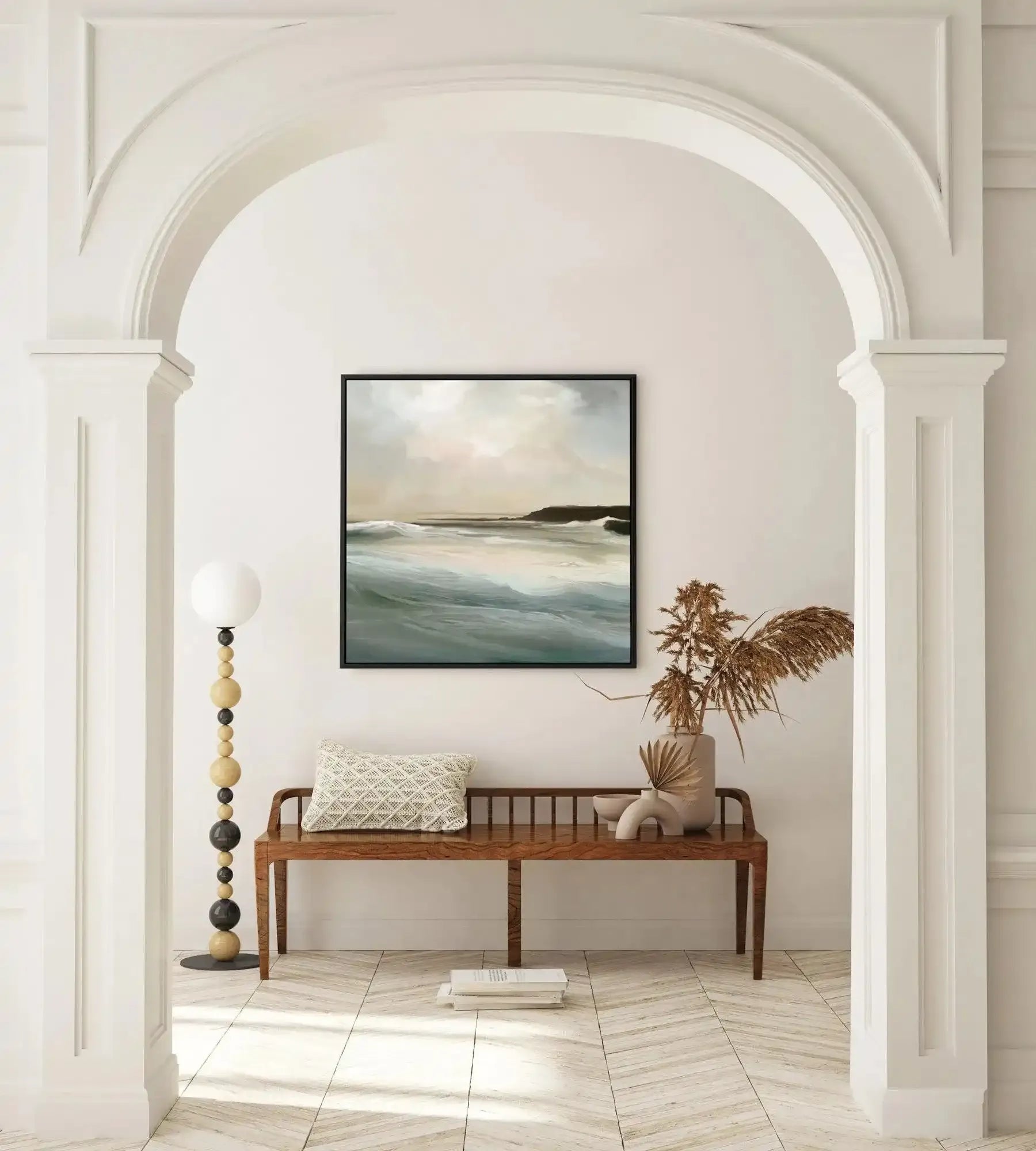 Sennen Cove by Dan Hobday SQ | Framed Canvas-CANVAS-You can shop wall art online with Olive et Oriel for everything from abstract art to fun kids wall art. Our beautiful modern art prints and canvas art are available from large canvas prints to wall art paintings and our proudly Australian artwork collection offers only the highest quality framed large wall art and canvas art Australia - You can buy fashion photography prints or Hampton print posters and paintings on canvas from Olive et Oriel a