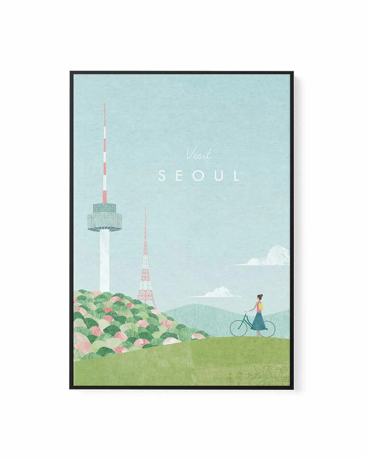 Seoul by Henry Rivers | Framed Canvas Art Print from Olive et Oriel where you can shop wallpaper and artworks online
