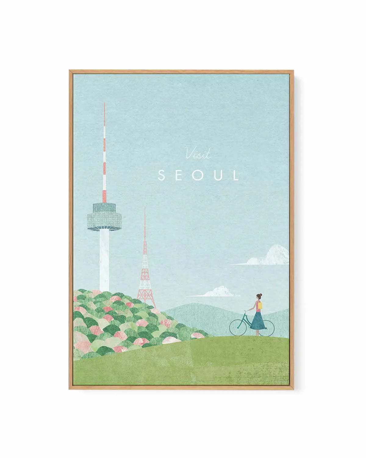 Seoul by Henry Rivers | Framed Canvas Art Print from Olive et Oriel where you can shop wallpaper and artworks online