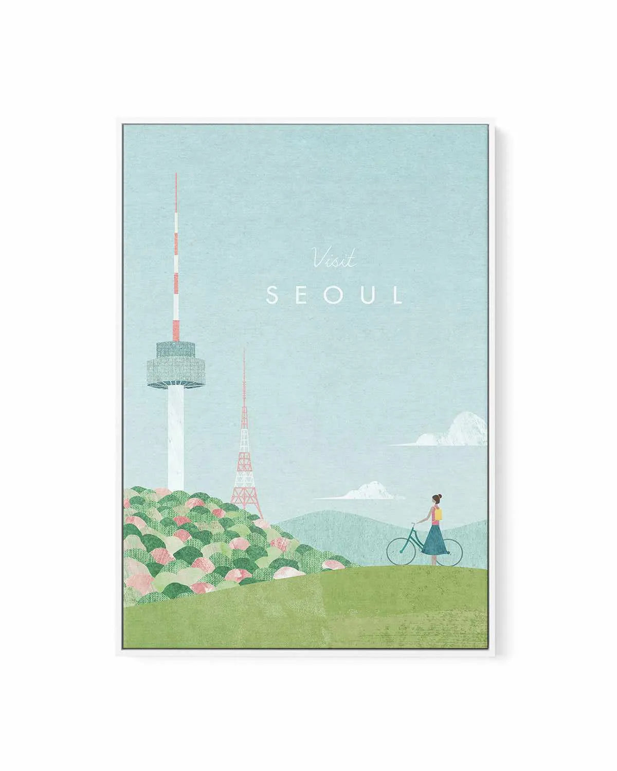 Seoul by Henry Rivers | Framed Canvas Art Print from Olive et Oriel where you can shop wallpaper and artworks online