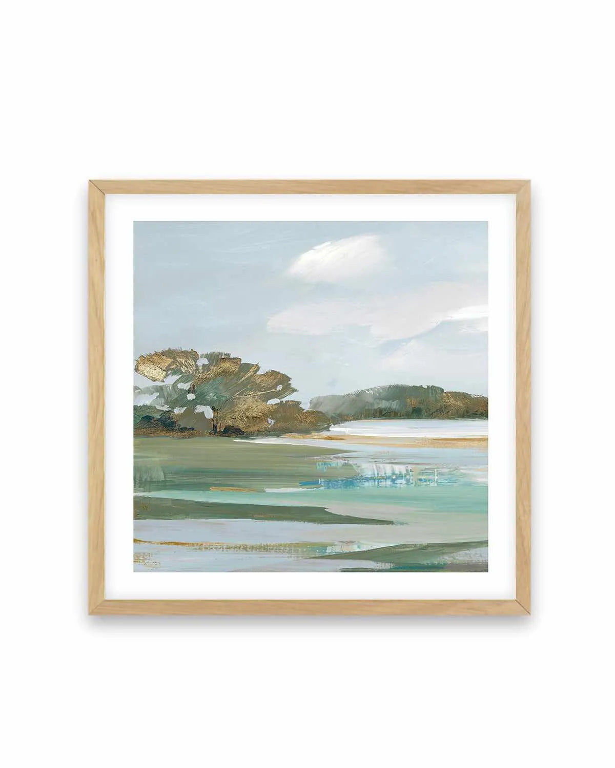 Serene Blue I Left SQ Art Print from Olive et Oriel where you can shop wallpaper and artworks online