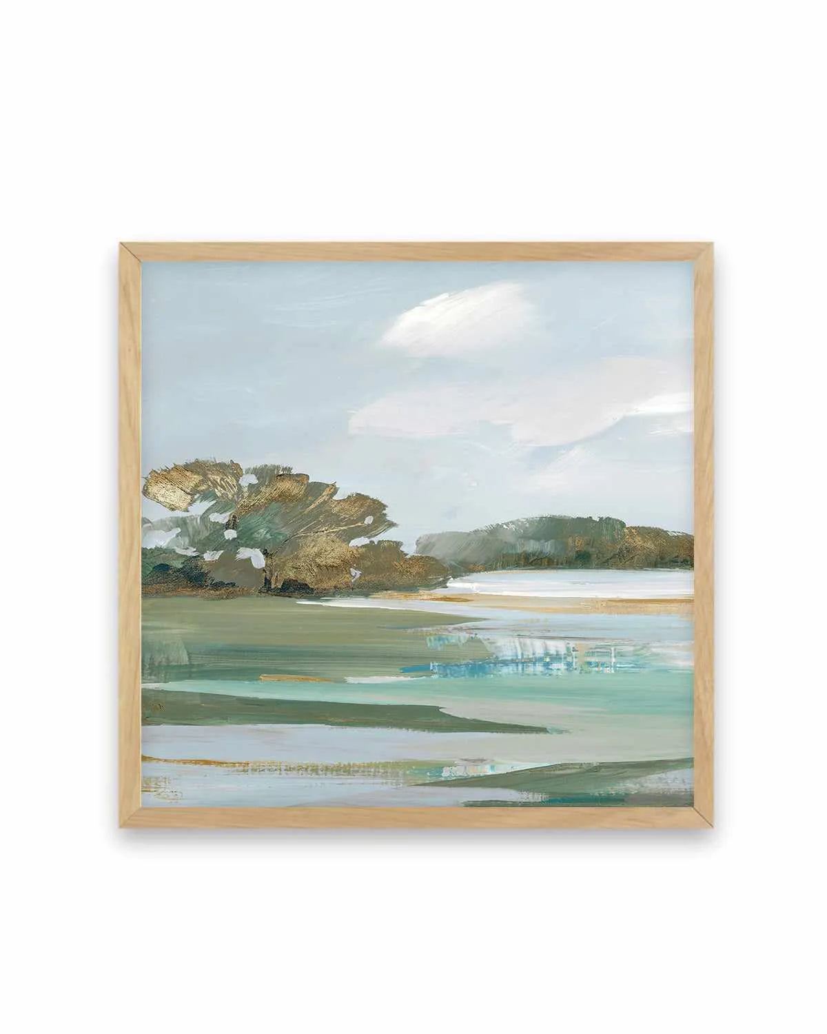 Serene Blue I Left SQ Art Print from Olive et Oriel where you can shop wallpaper and artworks online