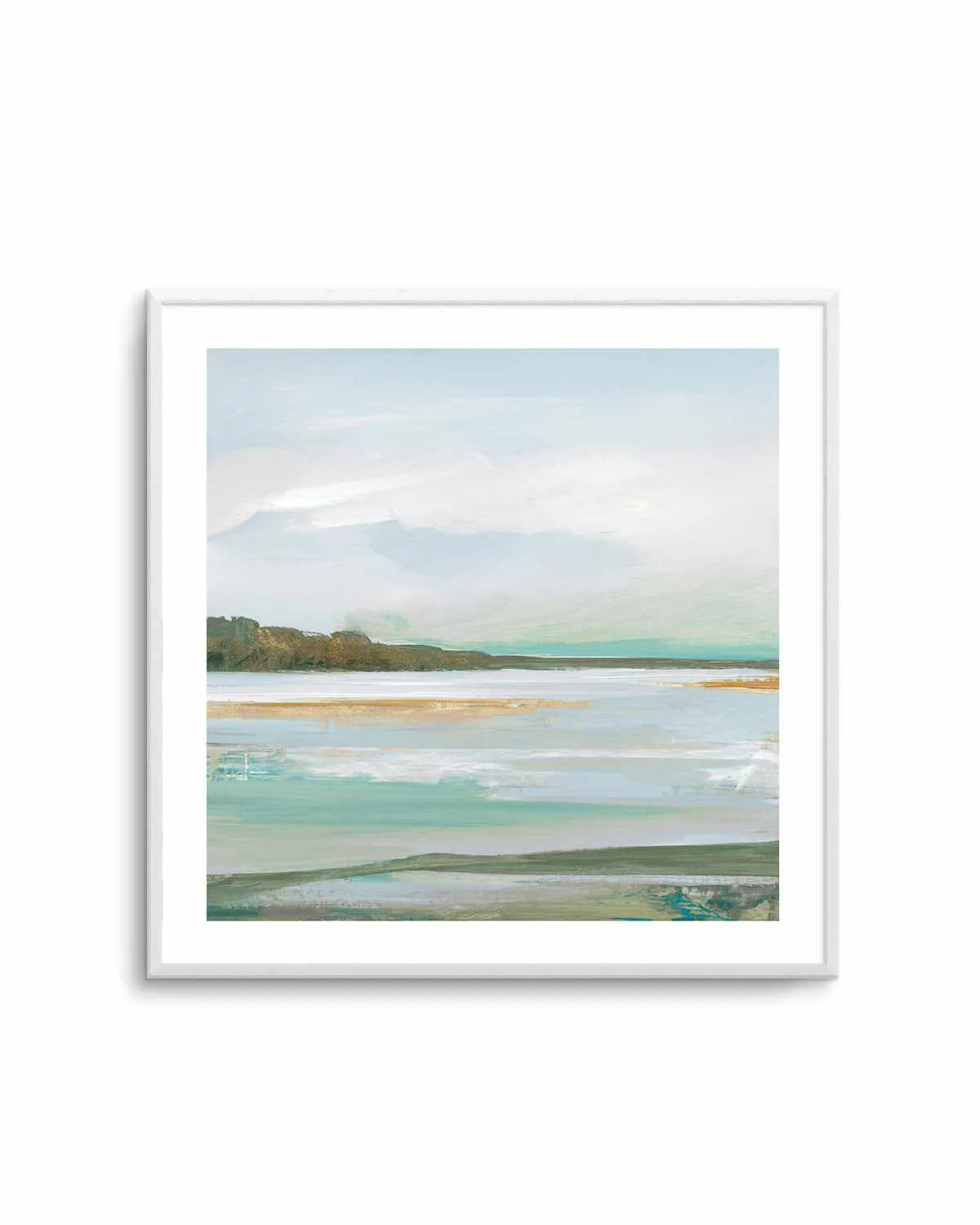 Serene Blue I Right SQ Art Print from Olive et Oriel where you can shop wallpaper and artworks online
