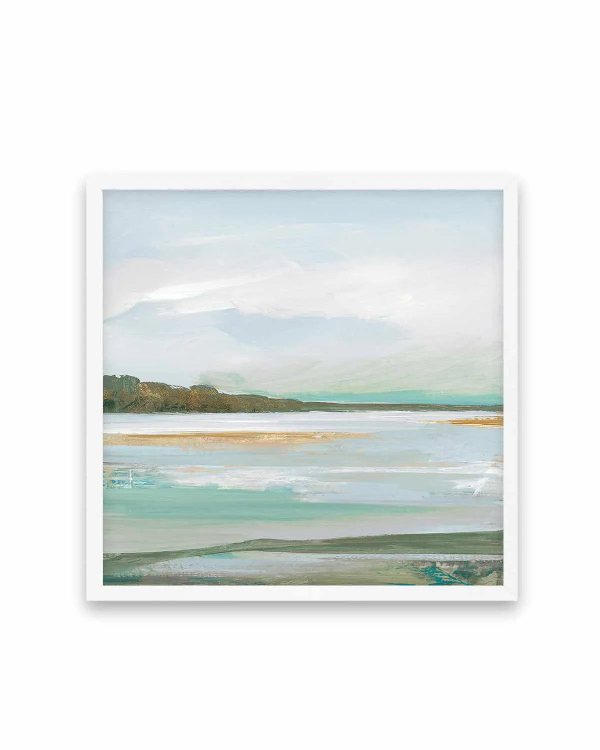 Serene Blue I Right SQ Art Print from Olive et Oriel where you can shop wallpaper and artworks online