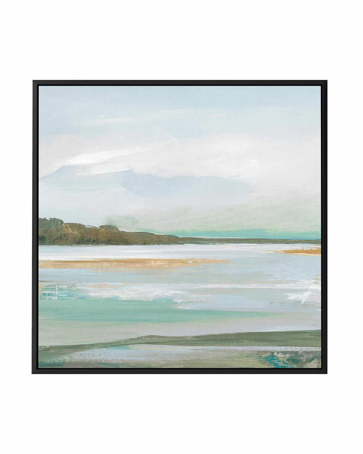 Serene Blue I Right SQ | Framed Canvas Art Print from Olive et Oriel where you can shop wallpaper and artworks online