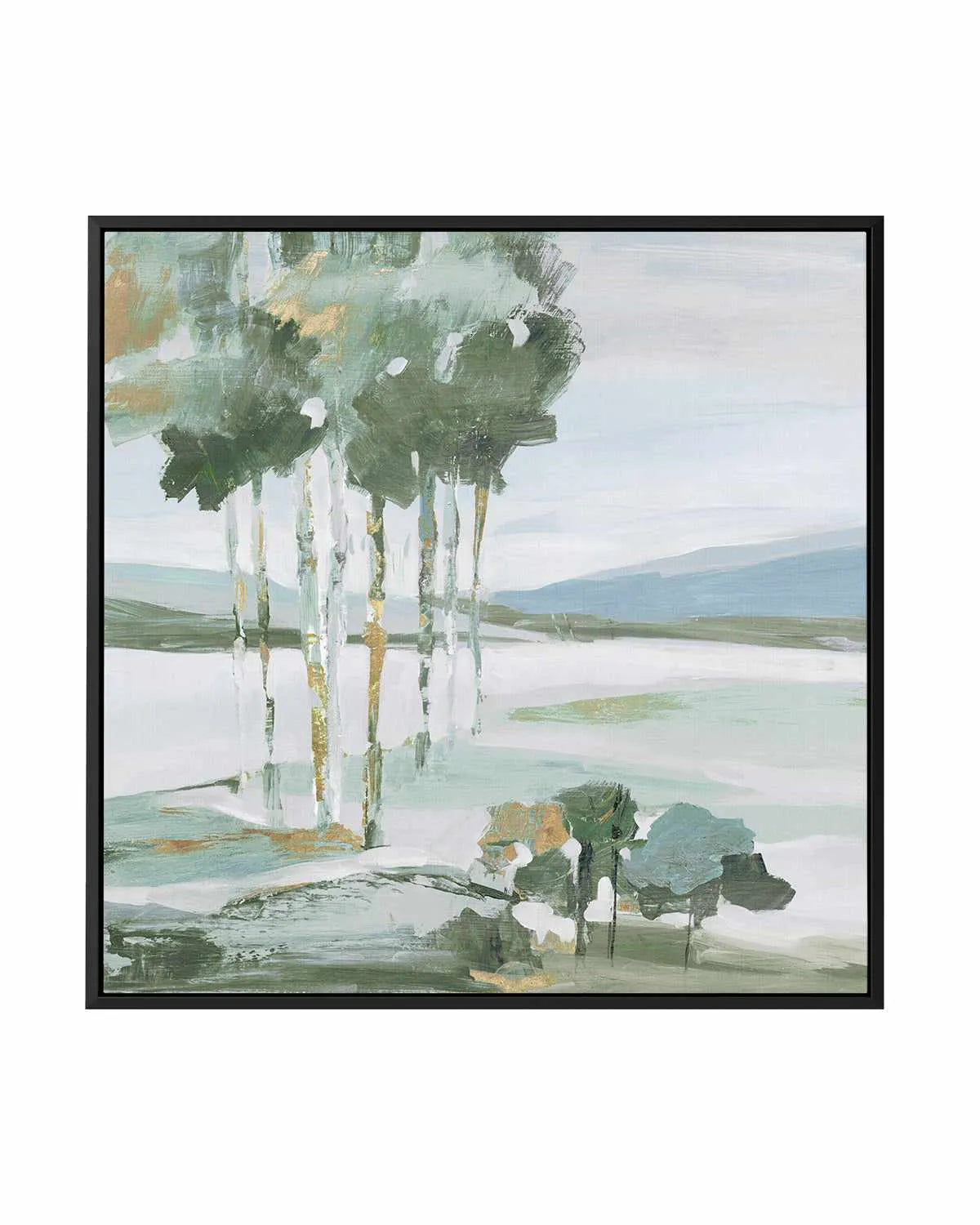 Serene Blue II | Framed Canvas Art Print from Olive et Oriel where you can shop wallpaper and artworks online