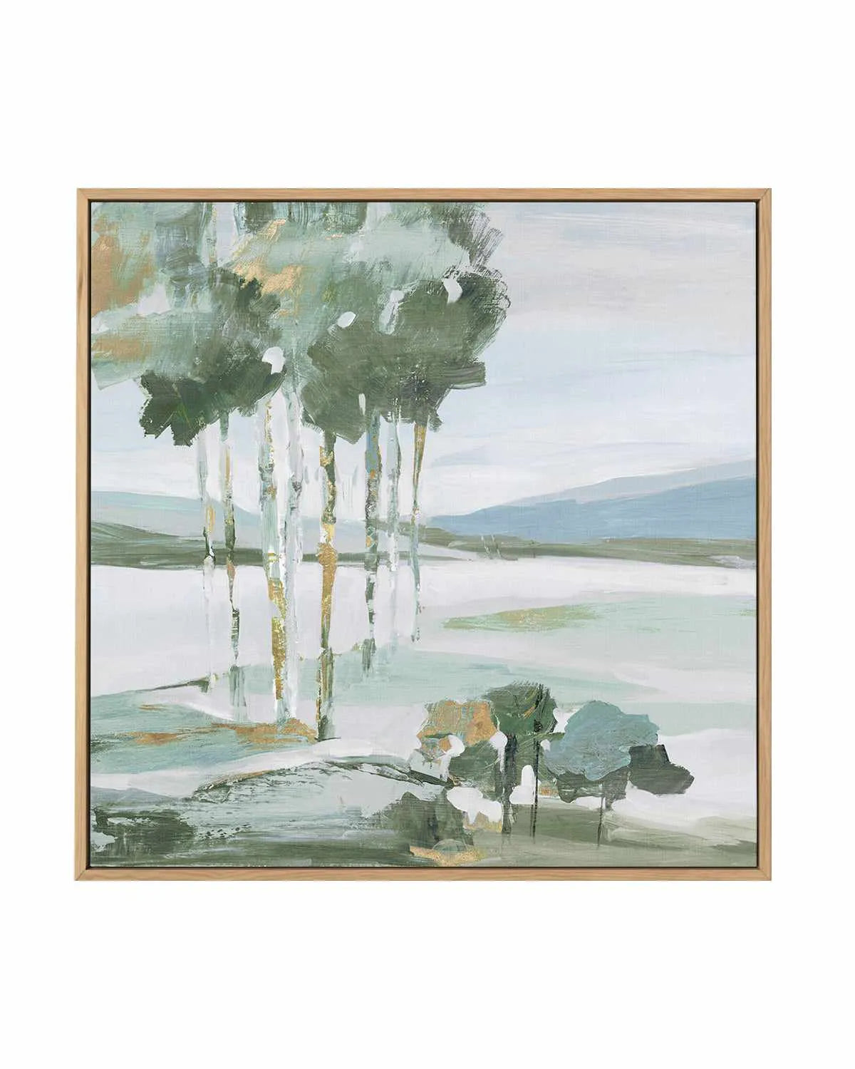 Serene Blue II | Framed Canvas Art Print from Olive et Oriel where you can shop wallpaper and artworks online