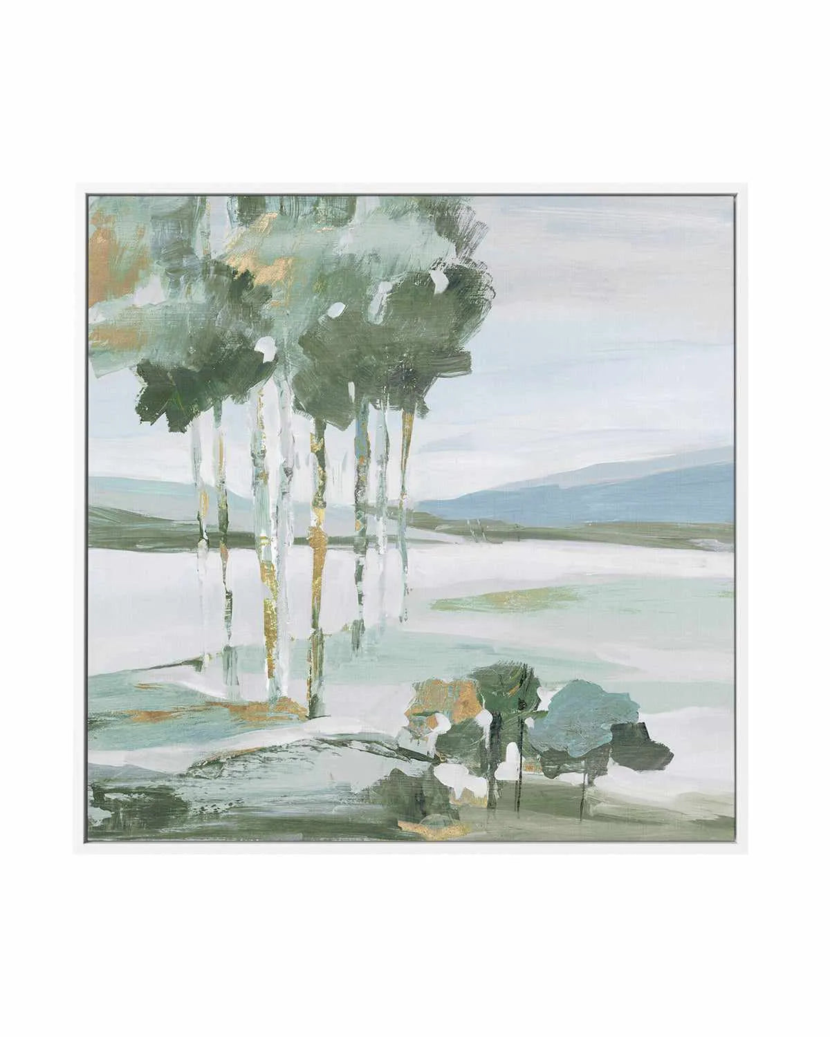 Serene Blue II | Framed Canvas Art Print from Olive et Oriel where you can shop wallpaper and artworks online