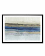 Serene Blue Layers Art Print