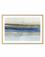 Serene Blue Layers Art Print