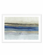 Serene Blue Layers Art Print