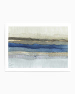 Serene Blue Layers Art Print