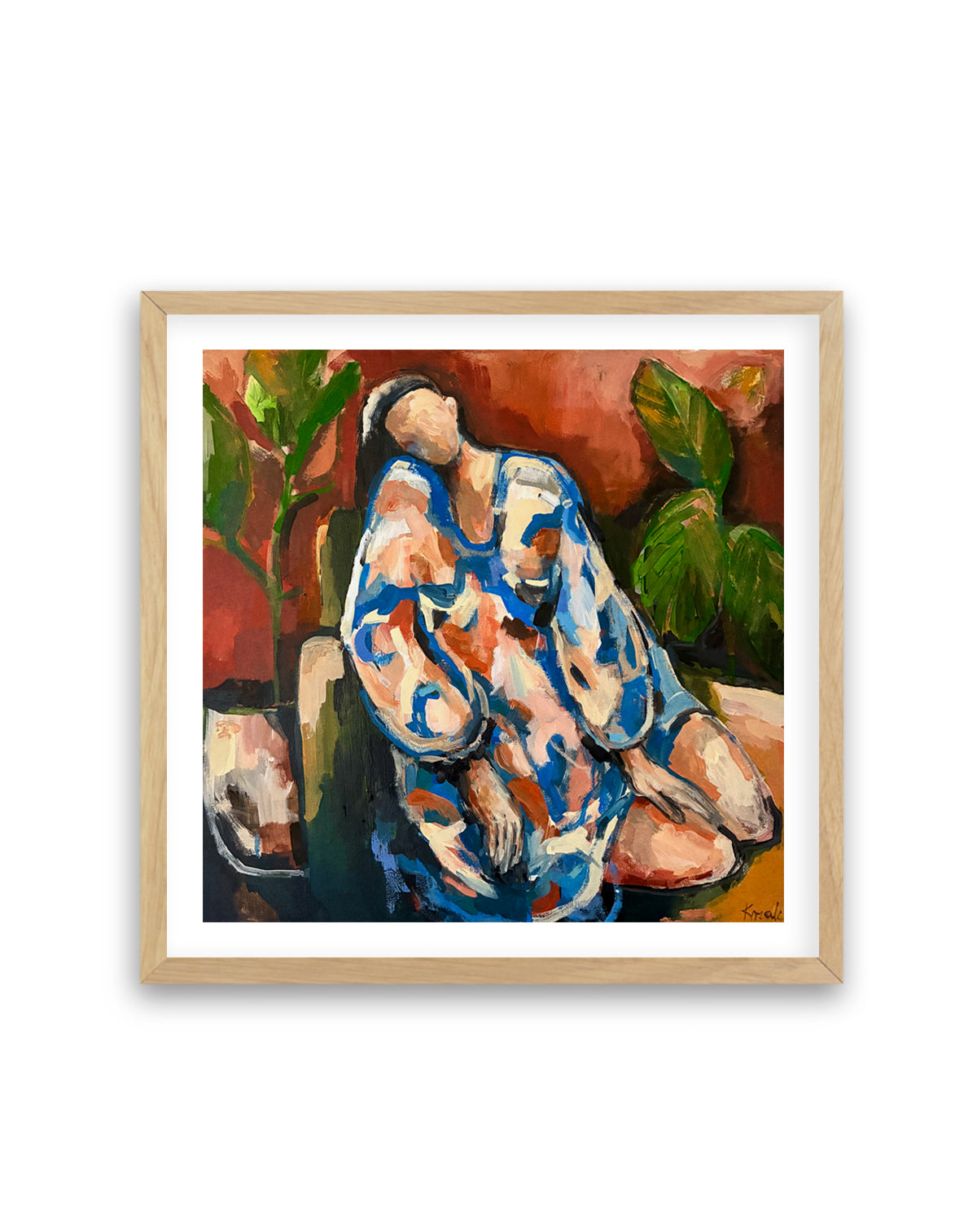 Serene Figure Indoors by Magdalena Krzak | Art Print