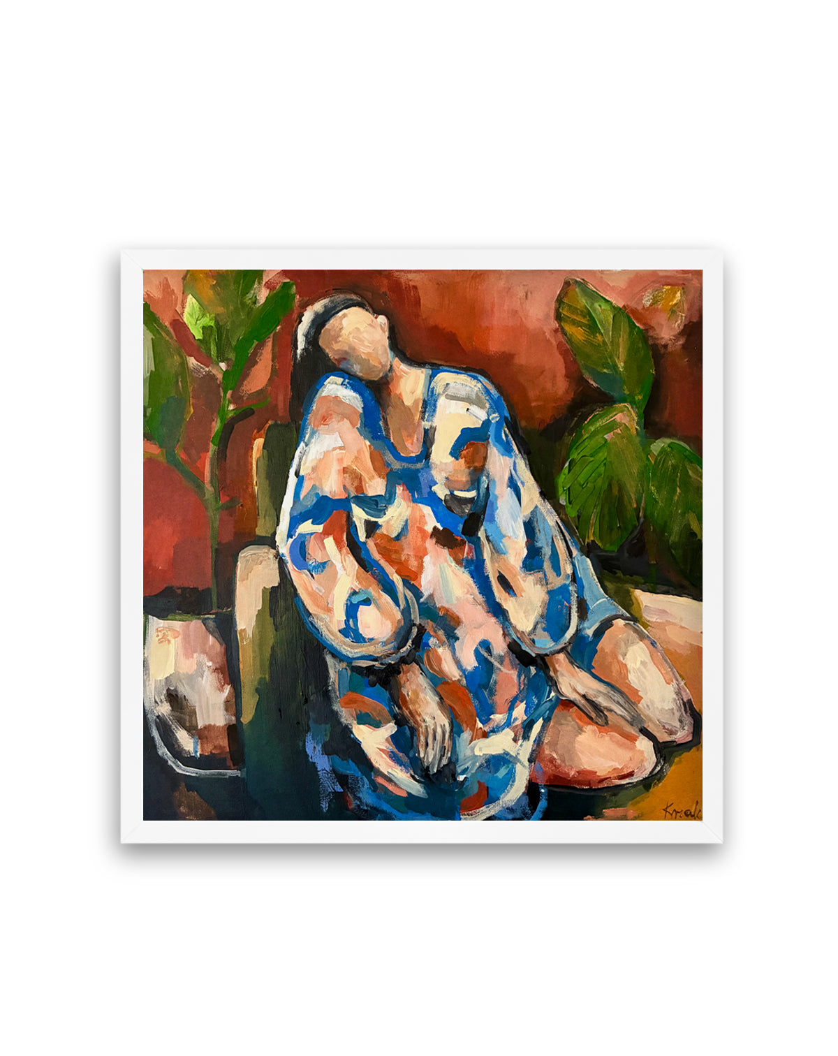 Serene Figure Indoors by Magdalena Krzak | Art Print