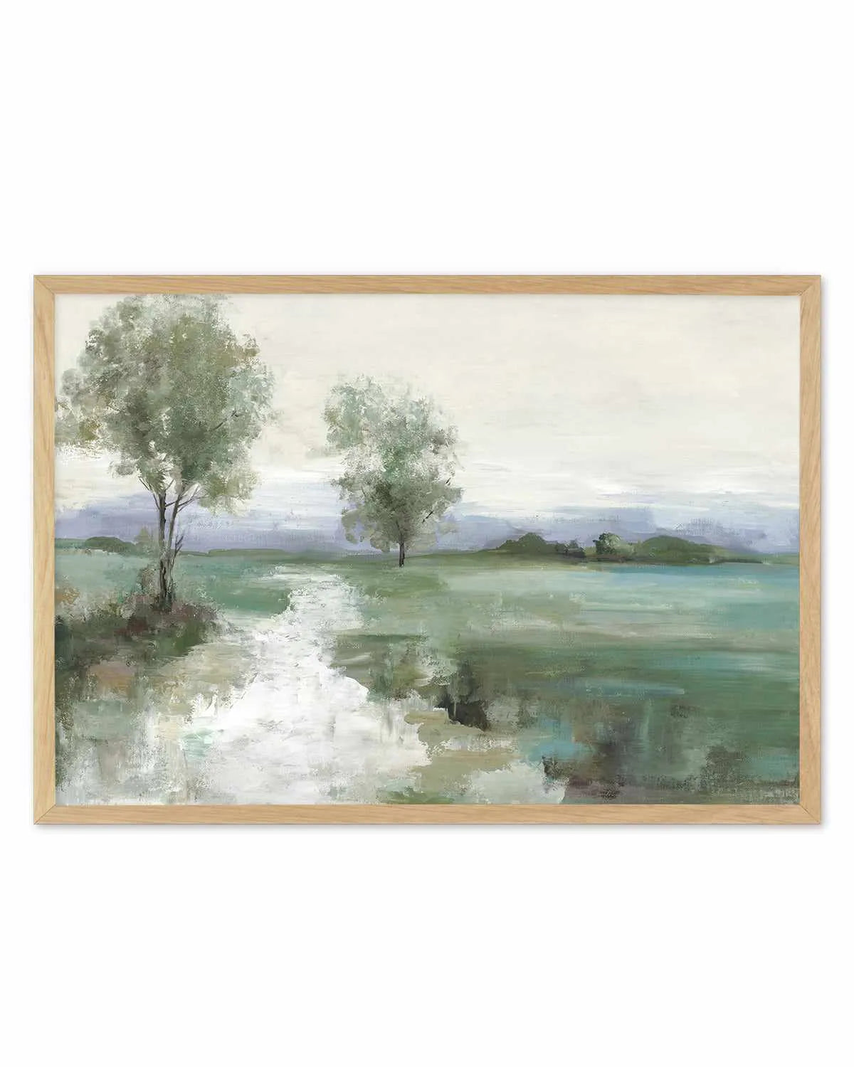 Serene Green Path Art Print from Olive et Oriel where you can shop wallpaper and artworks online