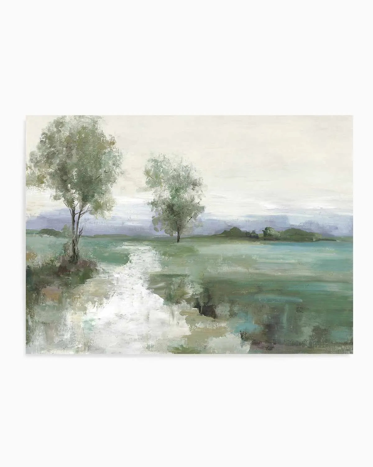 Serene Green Path Art Print from Olive et Oriel where you can shop wallpaper and artworks online