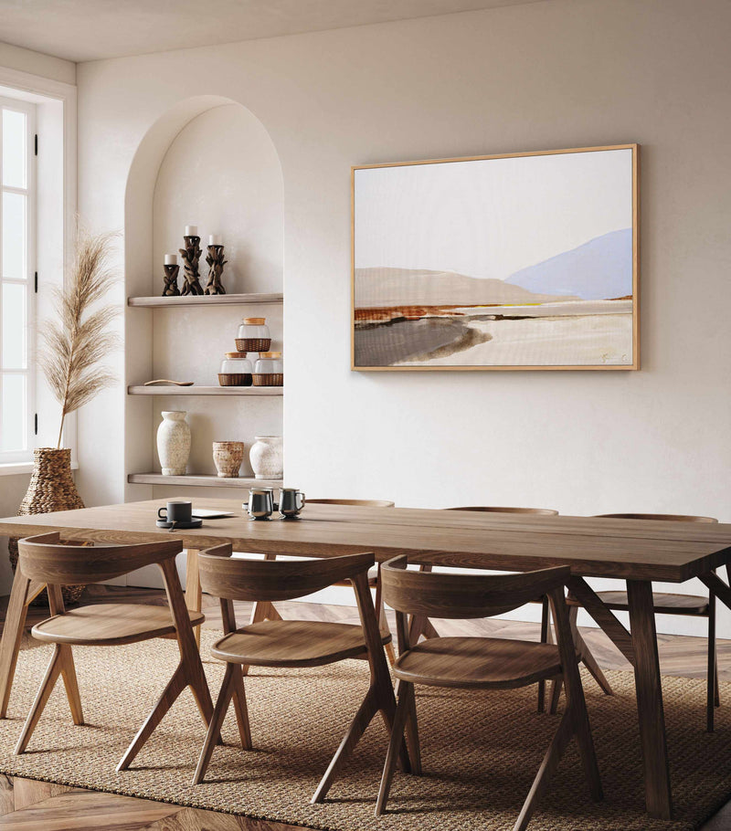 Serenity Land By Shina Choi | Framed Canvas Art Print from Olive et Oriel where you can shop wallpaper and artworks online