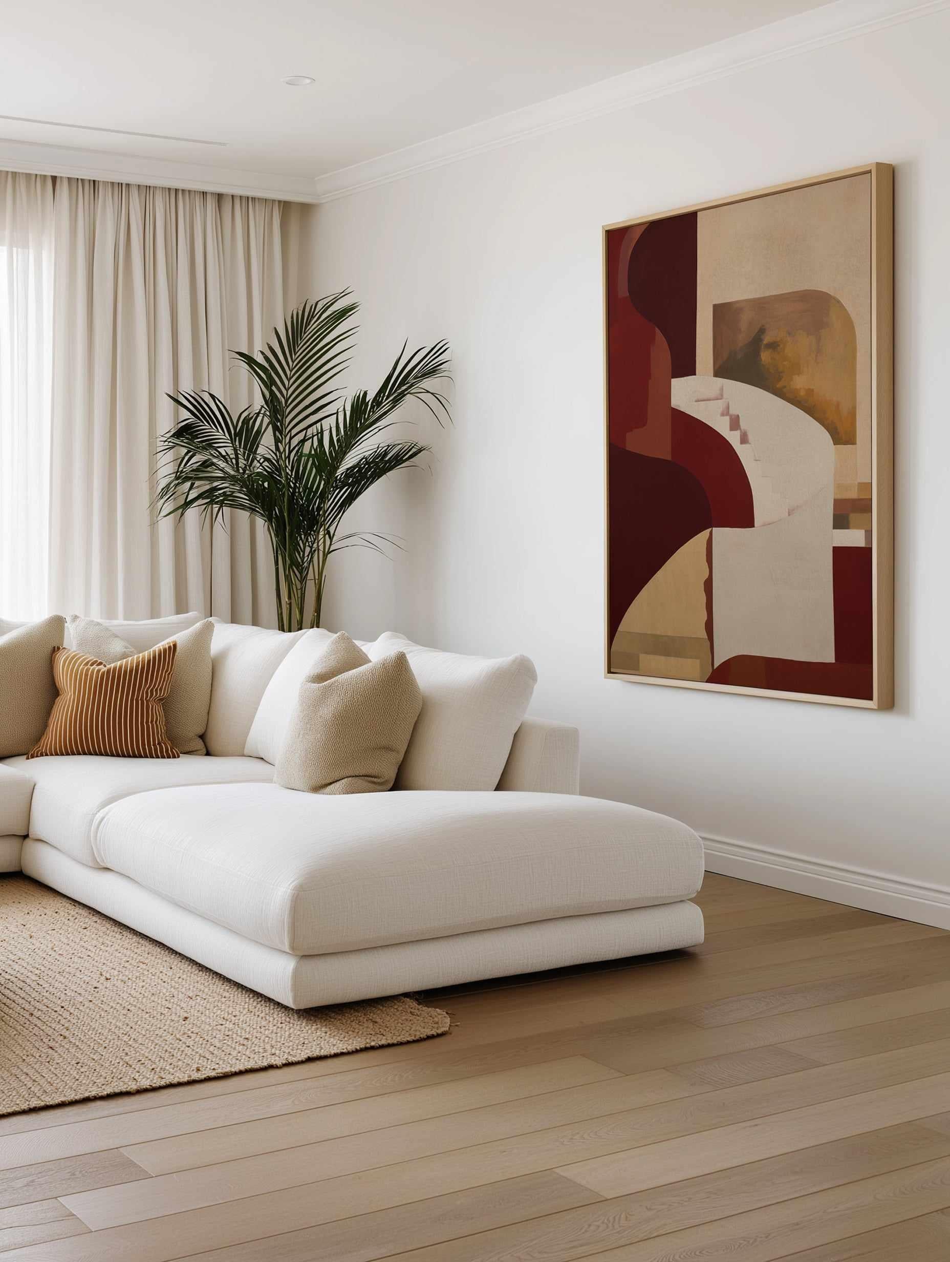 Serica II | Framed Canvas Art Print from Olive et Oriel where you can shop wallpaper and artworks online