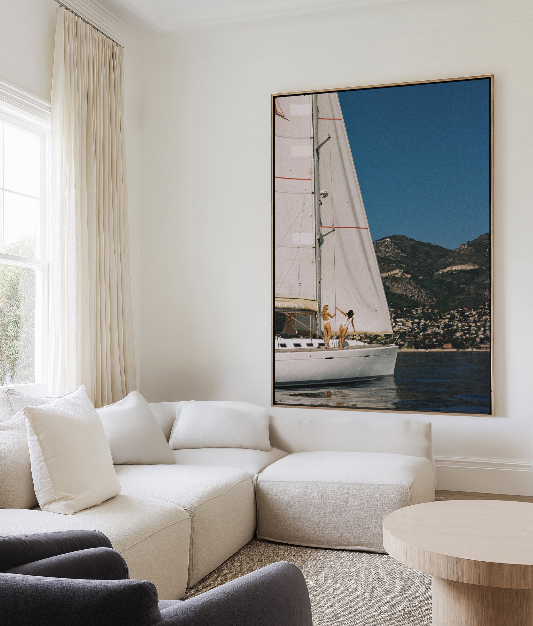 Set Sail by Carson Grzegorczyk | Framed Canvas Wall Art