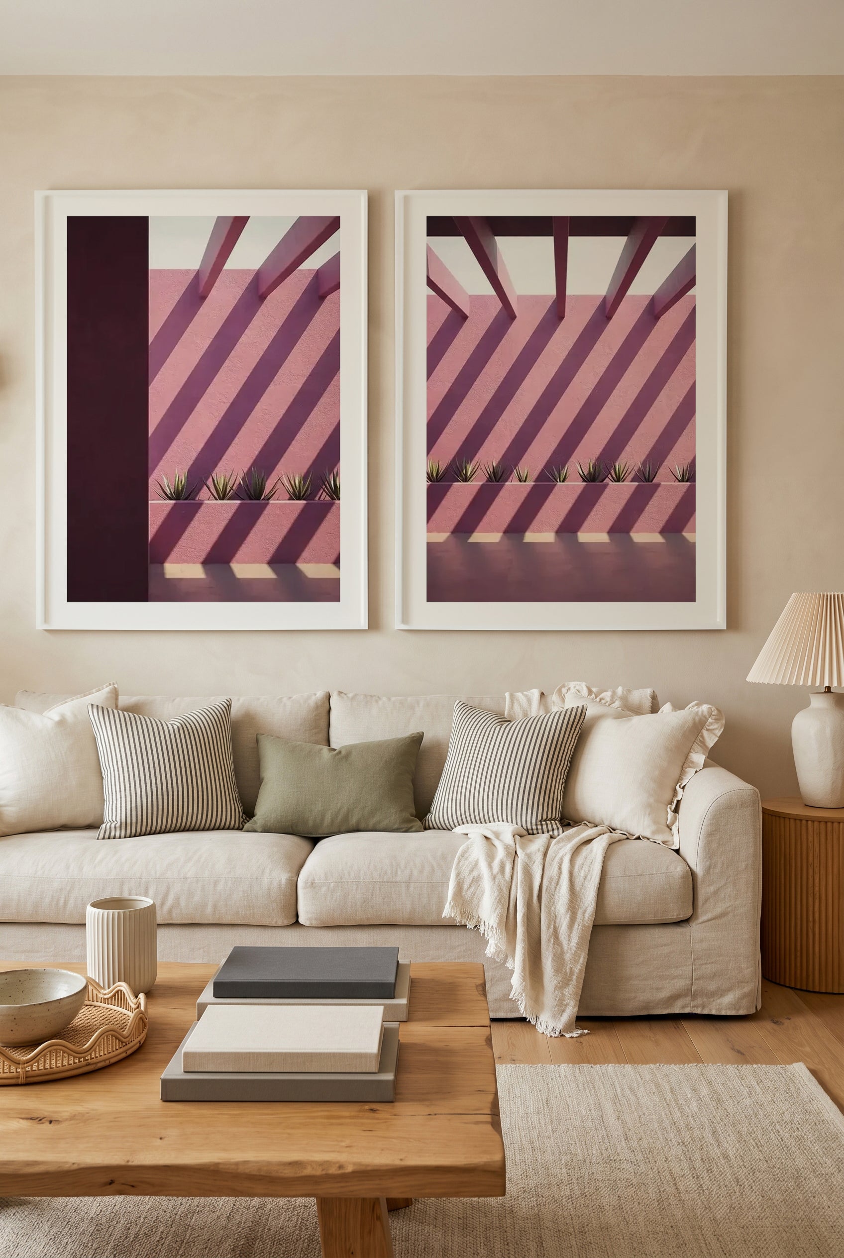 Shade II & III by Guachinarte Art Print Set of 2 | Matching Wall Art