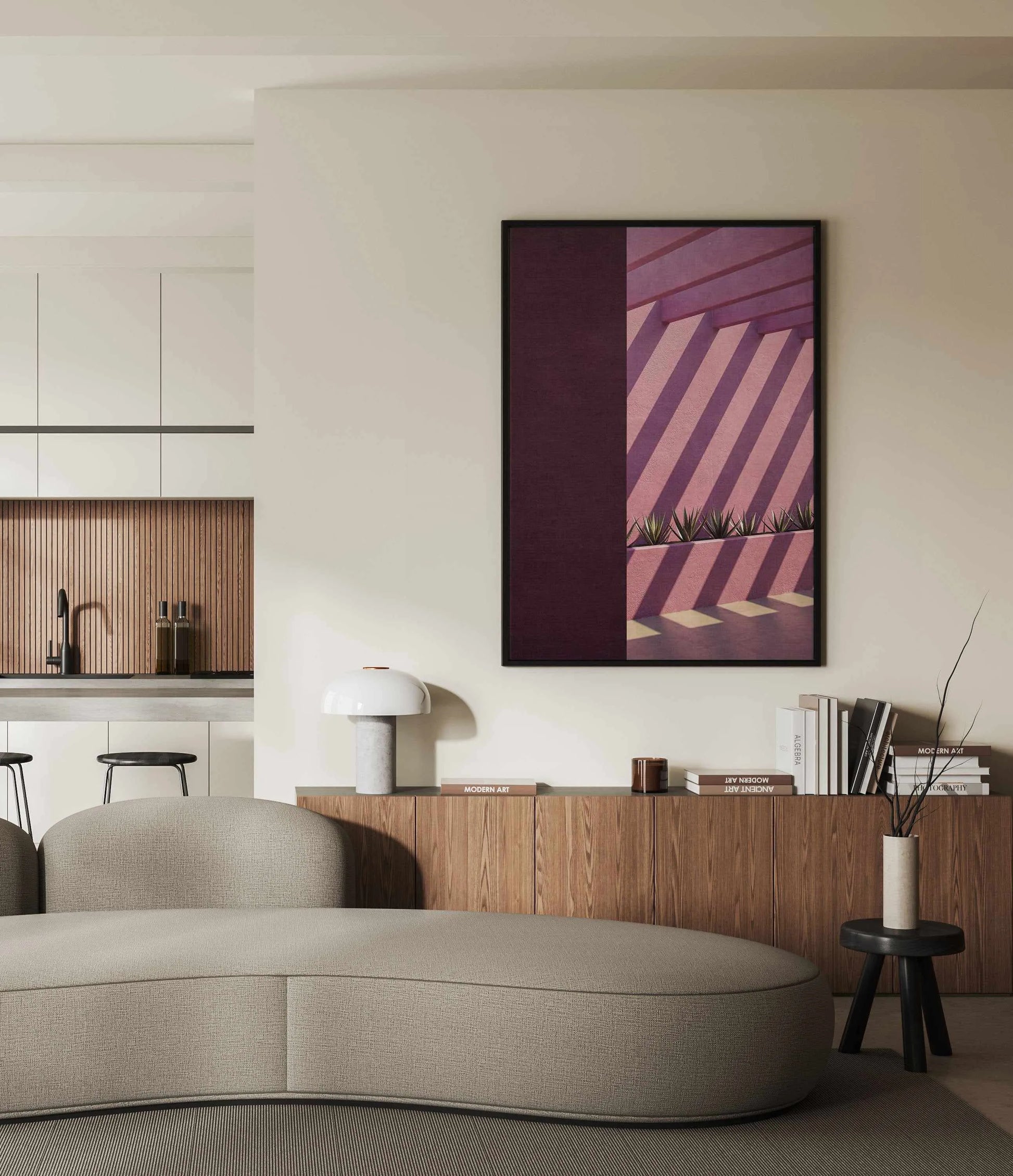 Shade I by Guachinarte | Framed Canvas Art Print from Olive et Oriel where you can shop wallpaper and artworks online