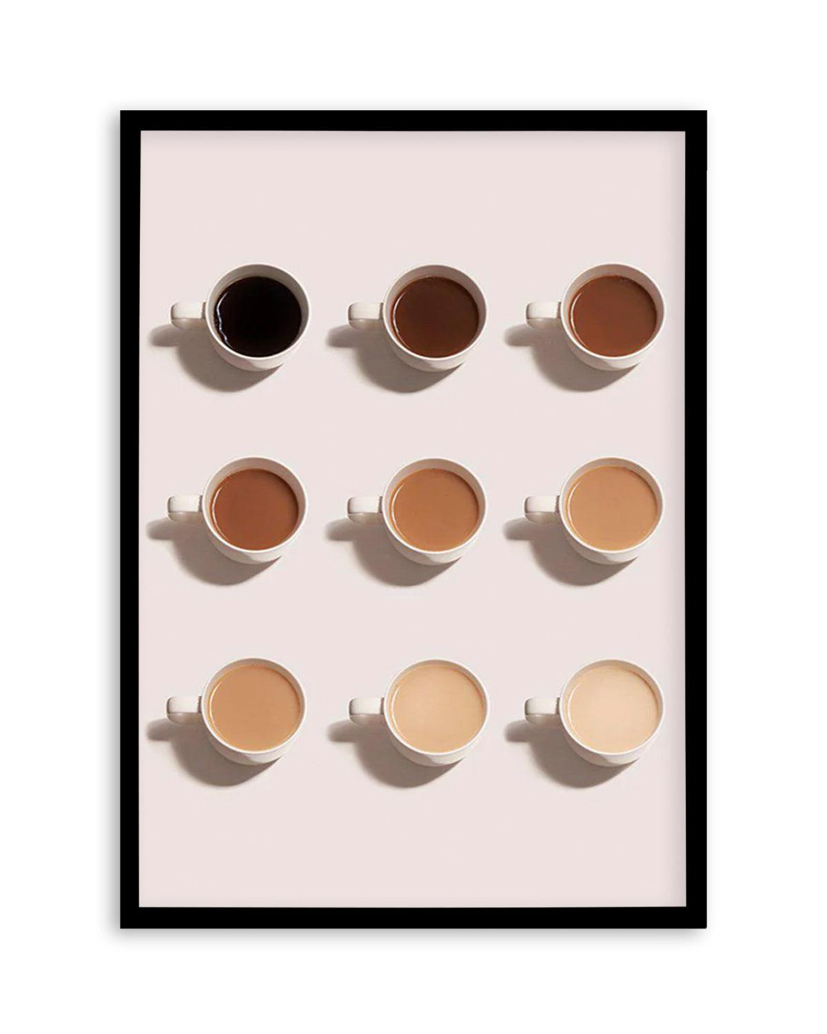 Shades of Coffee Art Print