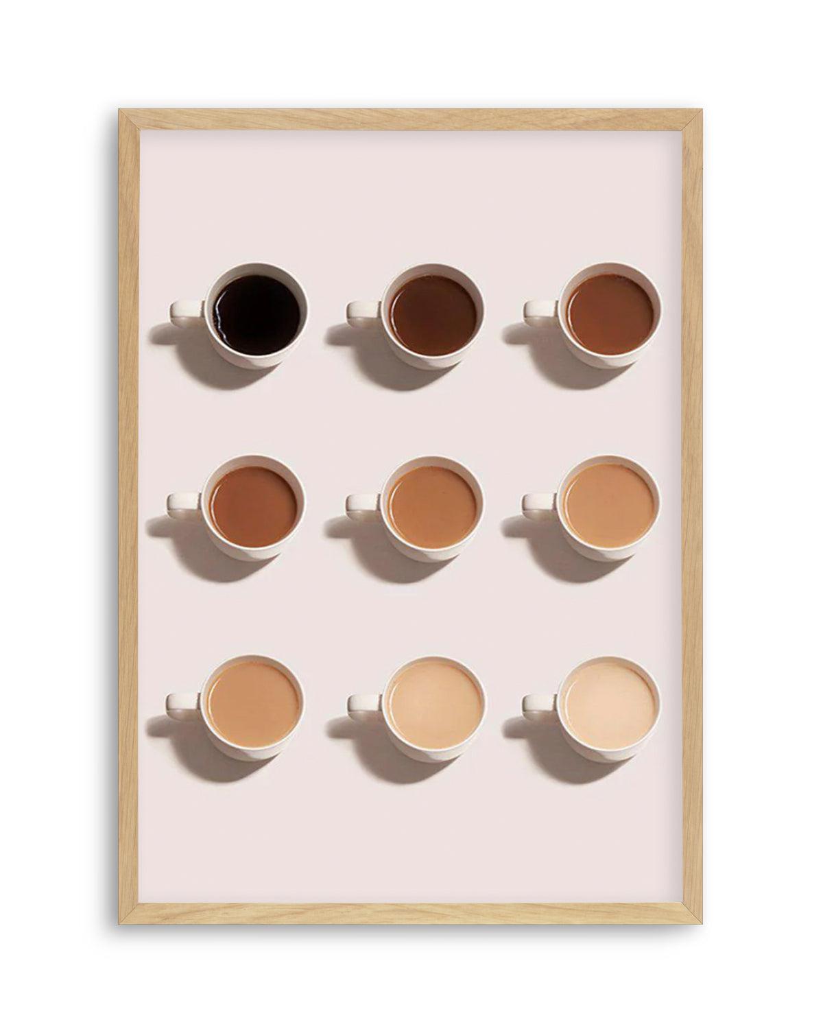 Shades of Coffee Art Print