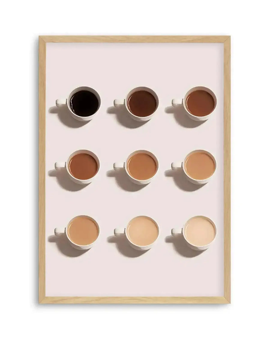 Shades of Coffee Art Print from Olive et Oriel where you can shop wallpaper and artworks online
