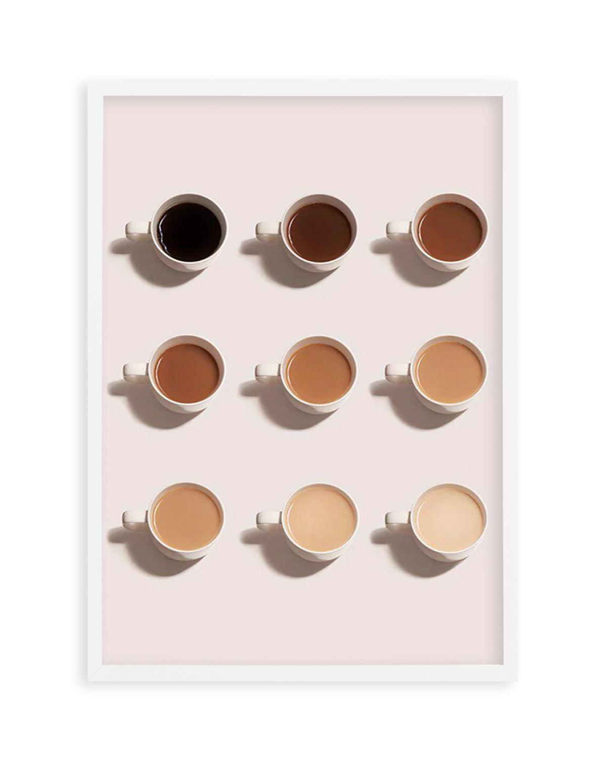 Shades of Coffee Art Print