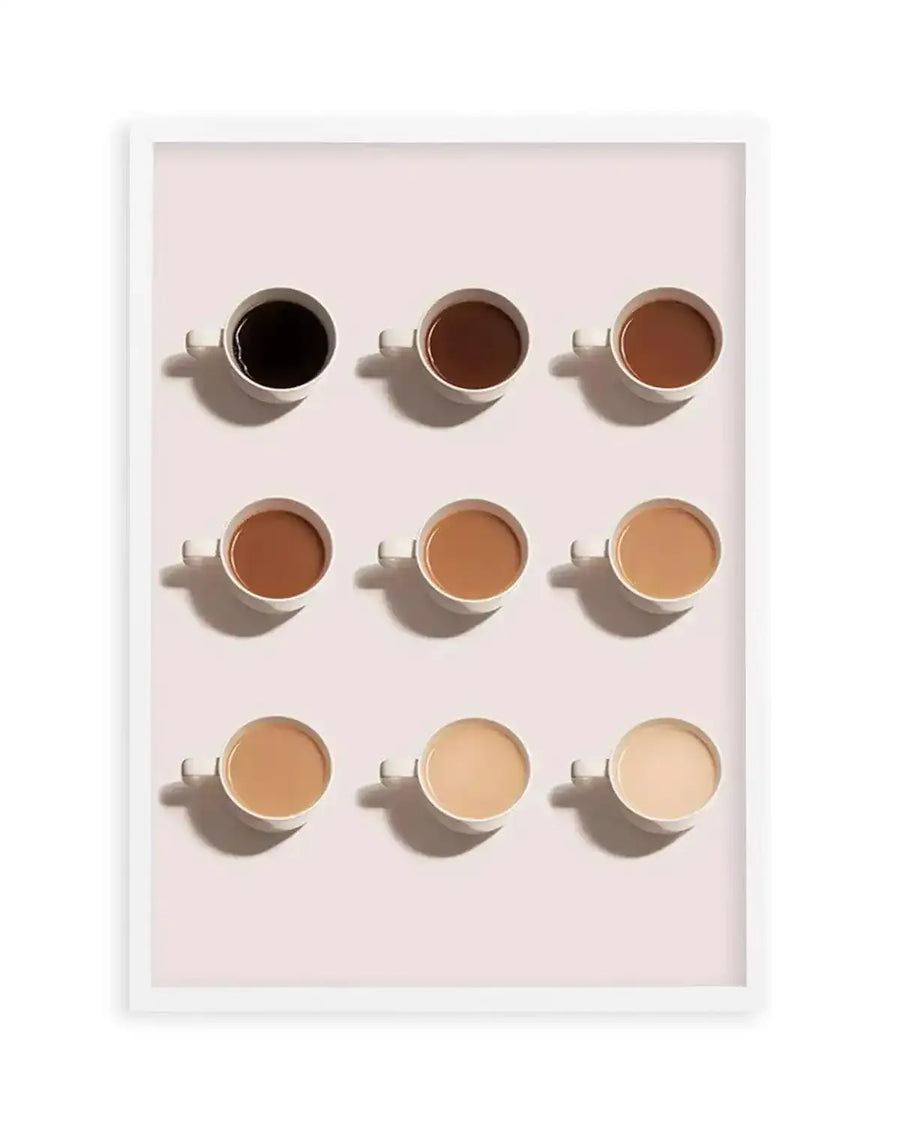 Shades of Coffee Art Print from Olive et Oriel where you can shop wallpaper and artworks online