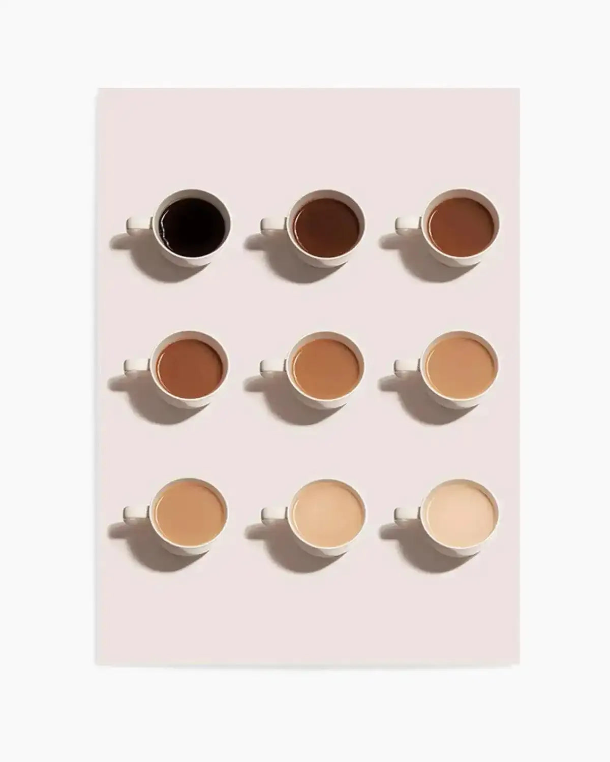 Shades of Coffee Art Print
