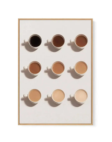 Shades of Coffee | Framed Canvas-CANVAS-You can shop wall art online with Olive et Oriel for everything from abstract art to fun kids wall art. Our beautiful modern art prints and canvas art are available from large canvas prints to wall art paintings and our proudly Australian artwork collection offers only the highest quality framed large wall art and canvas art Australia - You can buy fashion photography prints or Hampton print posters and paintings on canvas from Olive et Oriel and have them
