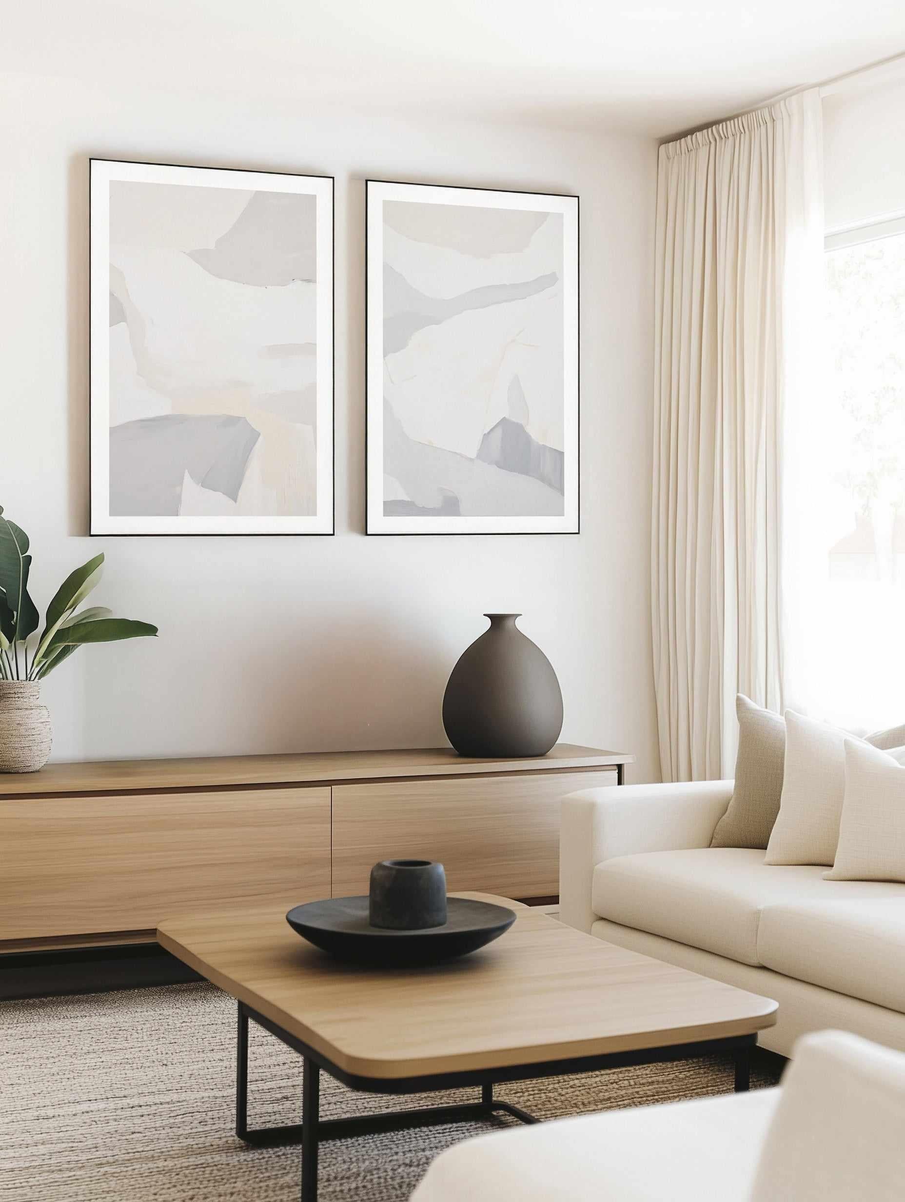 Shades of Grey I | Art Print from Olive et Oriel where you can shop wallpaper and artworks online