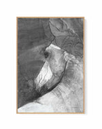 Shadow BW | Framed Canvas Art Print