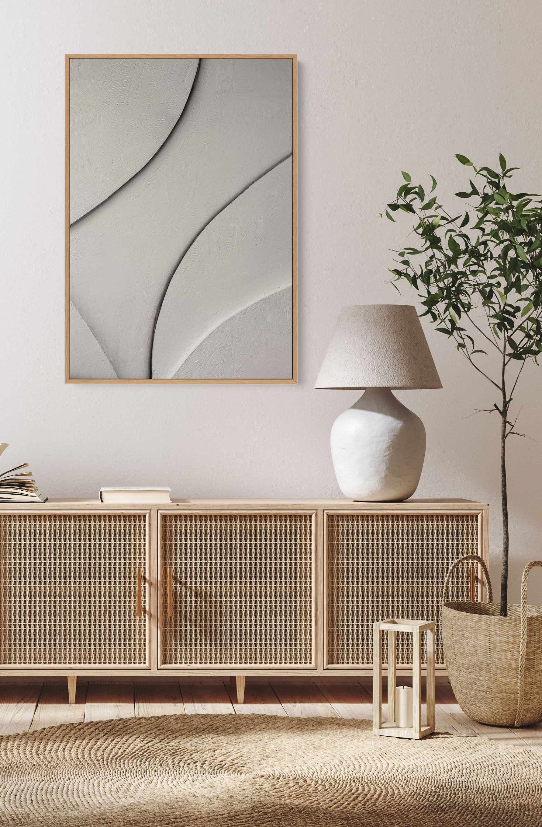 Shadow Play V By Mareike Bohmer | Framed Canvas Art Print from Olive et Oriel where you can shop wallpaper and artworks online