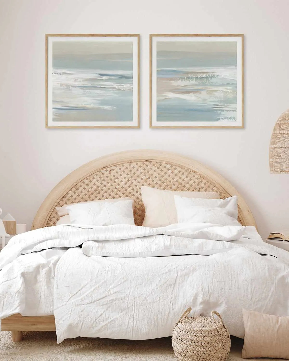 Shadows of the Sea II Art Print from Olive et Oriel where you can shop wallpaper and artworks online