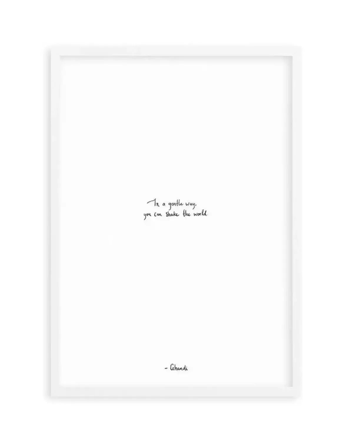 Shake the World | Hand scripted Art Print from Olive et Oriel where you can shop wallpaper and artworks online