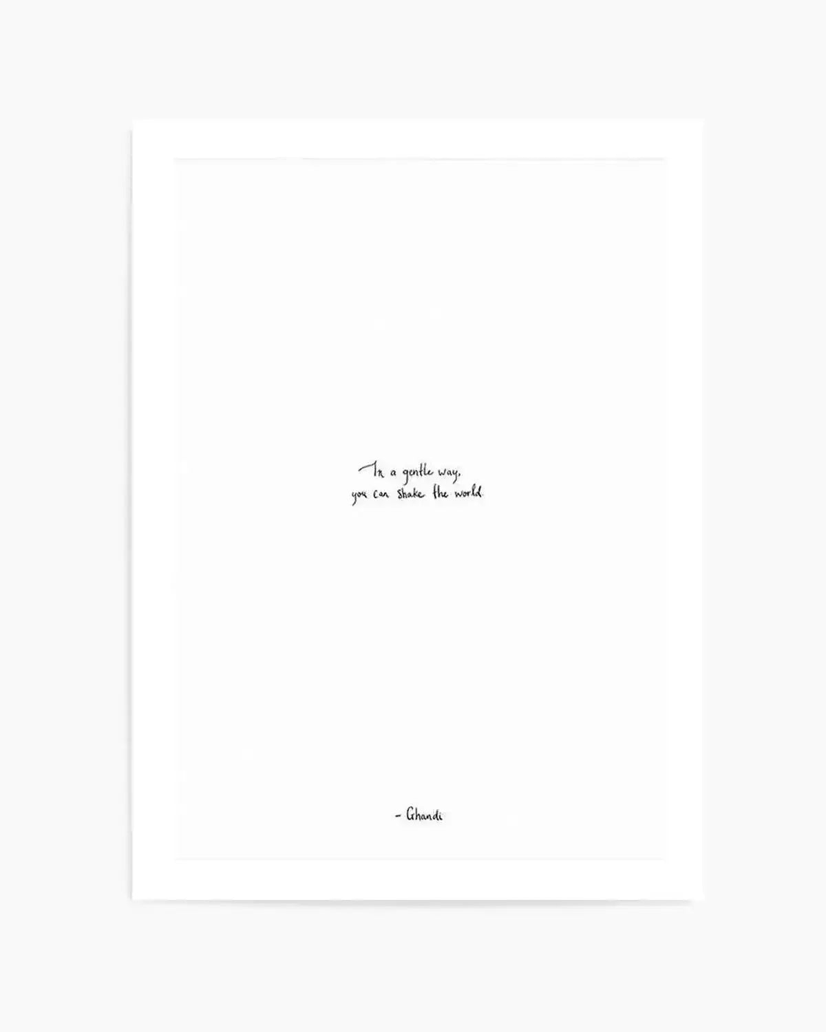 Shake the World | Hand scripted Art Print from Olive et Oriel where you can shop wallpaper and artworks online