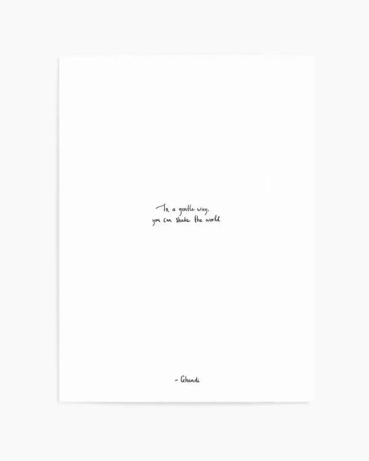 Shake the World | Hand scripted Art Print from Olive et Oriel where you can shop wallpaper and artworks online