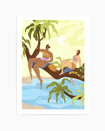 Sharing A Tree by Arty Guava | Art Print from Olive et Oriel where you can shop wallpaper and artworks online