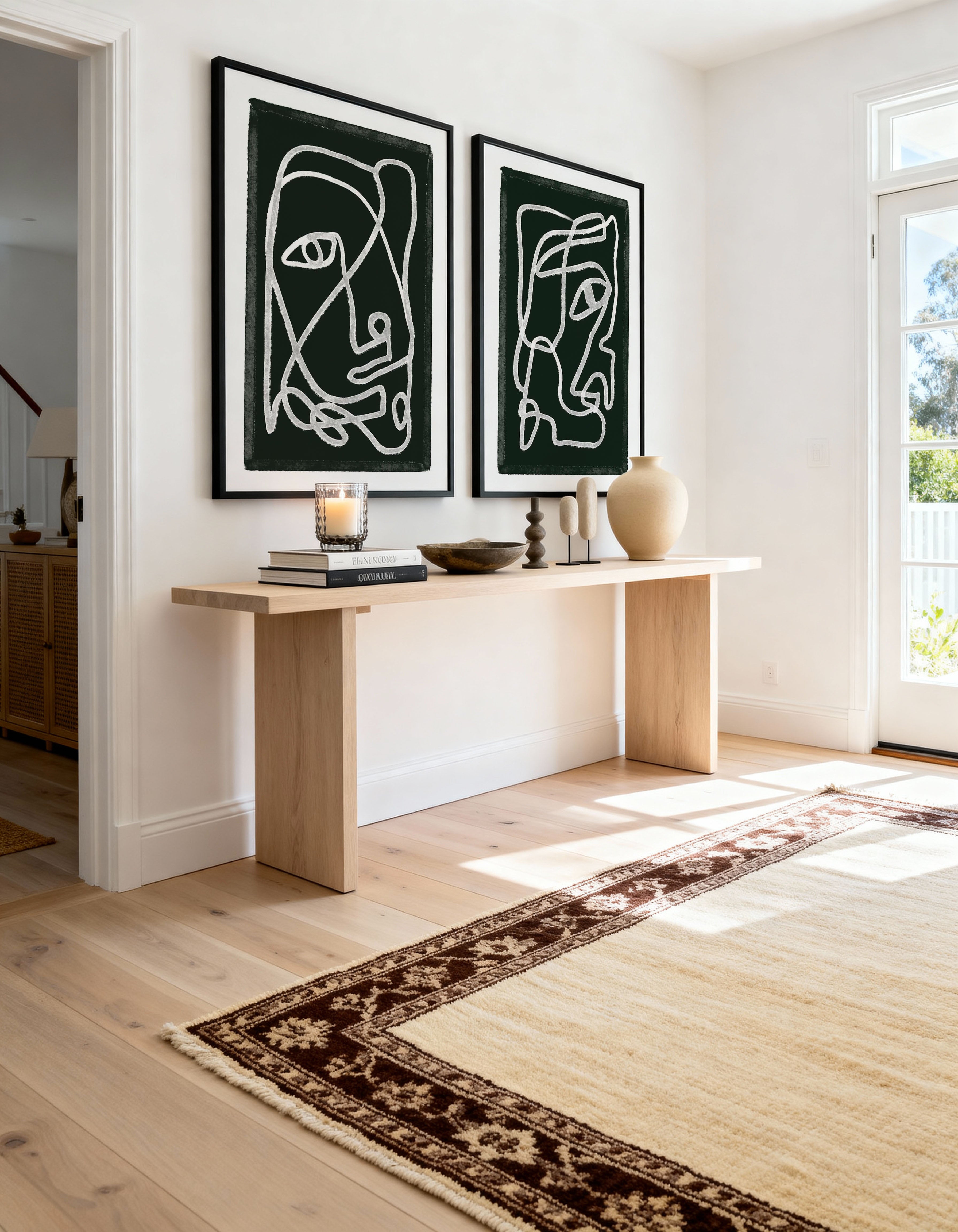 Abstract Lines Black by Sharyn Bursic | Art Print from Olive et Oriel where you can shop wallpaper and artworks online