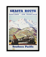 Shasta Route Vintage Poster Art Print