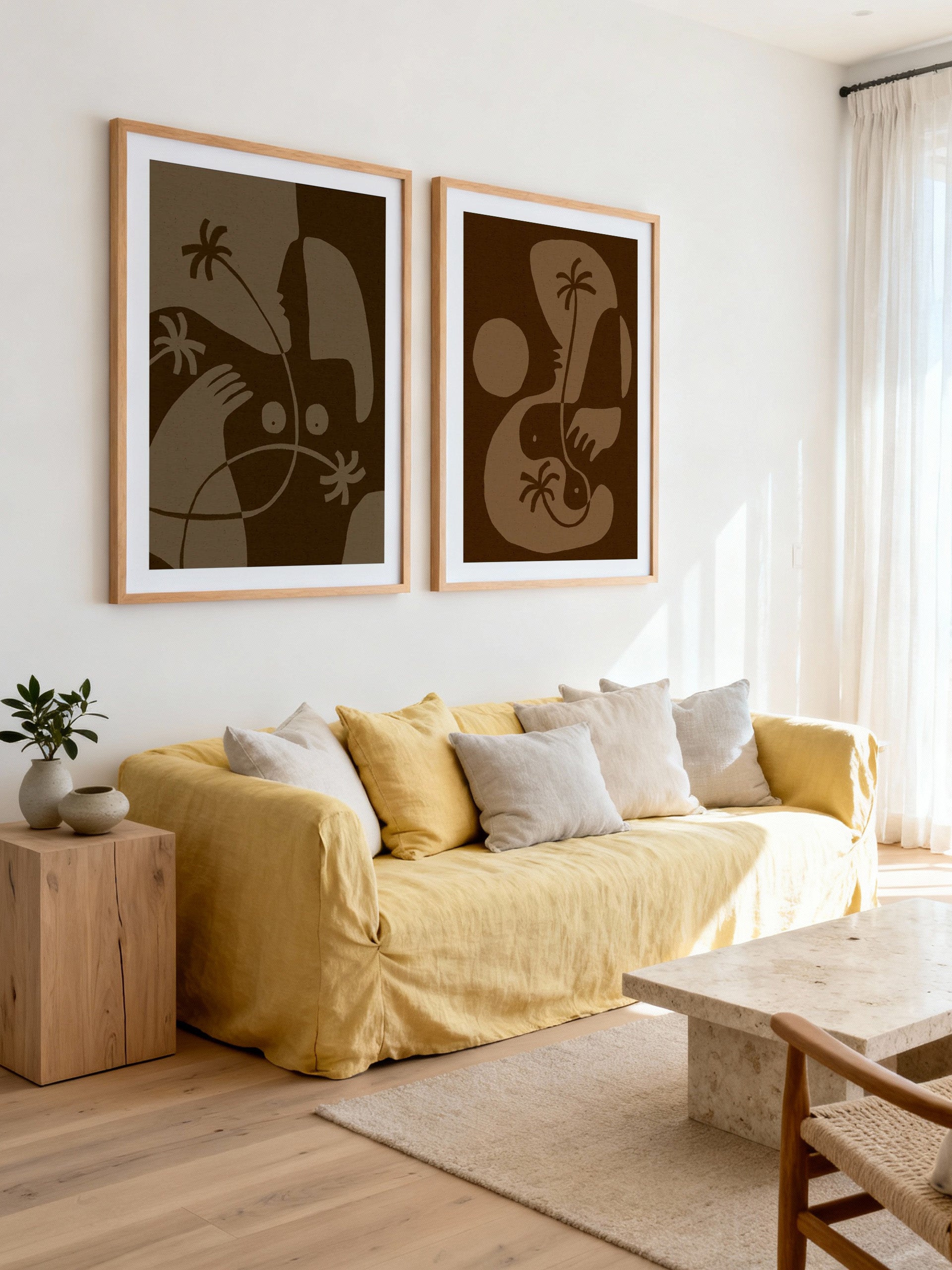 The Land Story 5 by Shatha Al Dafai | Art Print from Olive et Oriel where you can shop wallpaper and artworks online