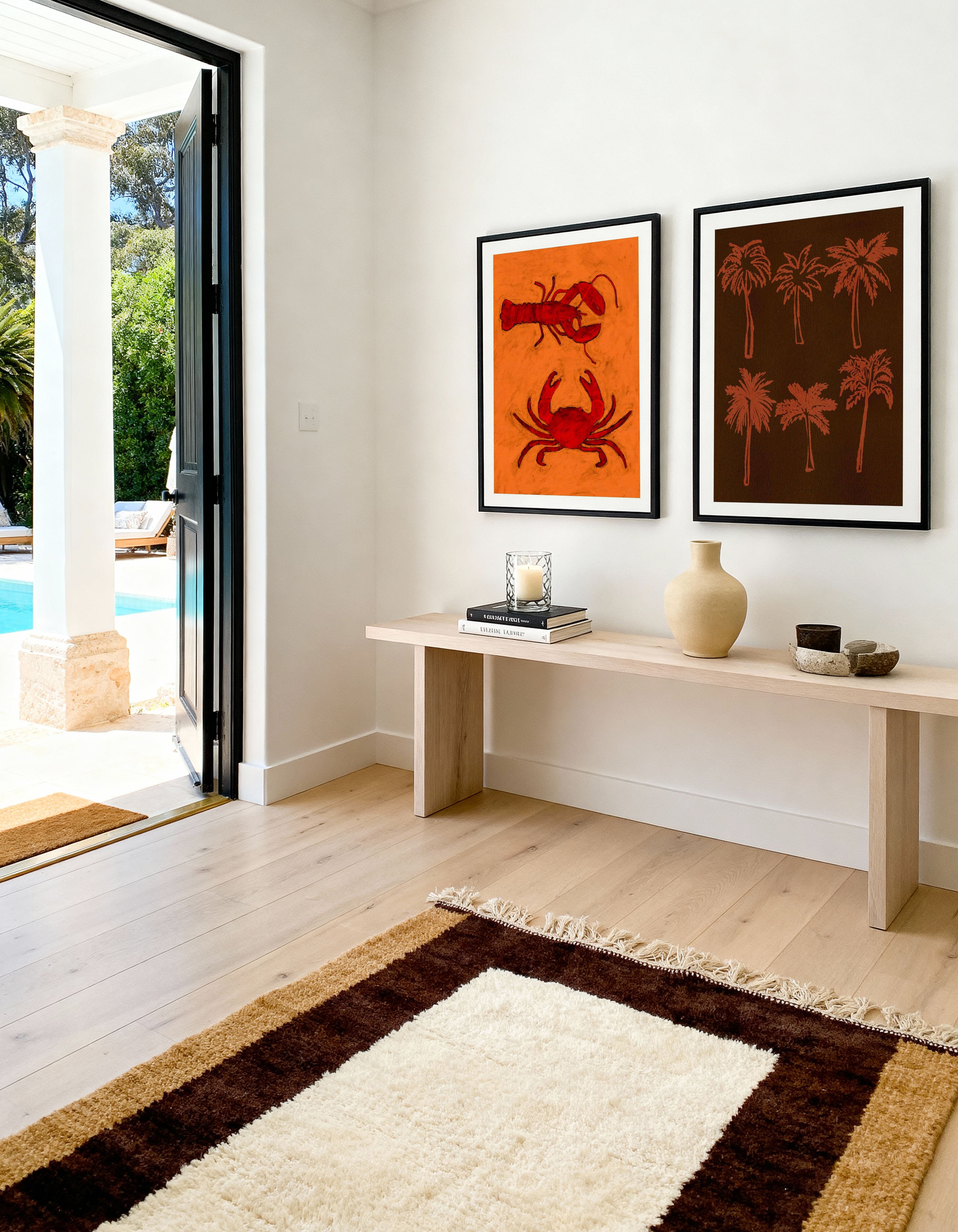 The Land Story 8 by Shatha Al Dafai | Art Print from Olive et Oriel where you can shop wallpaper and artworks online