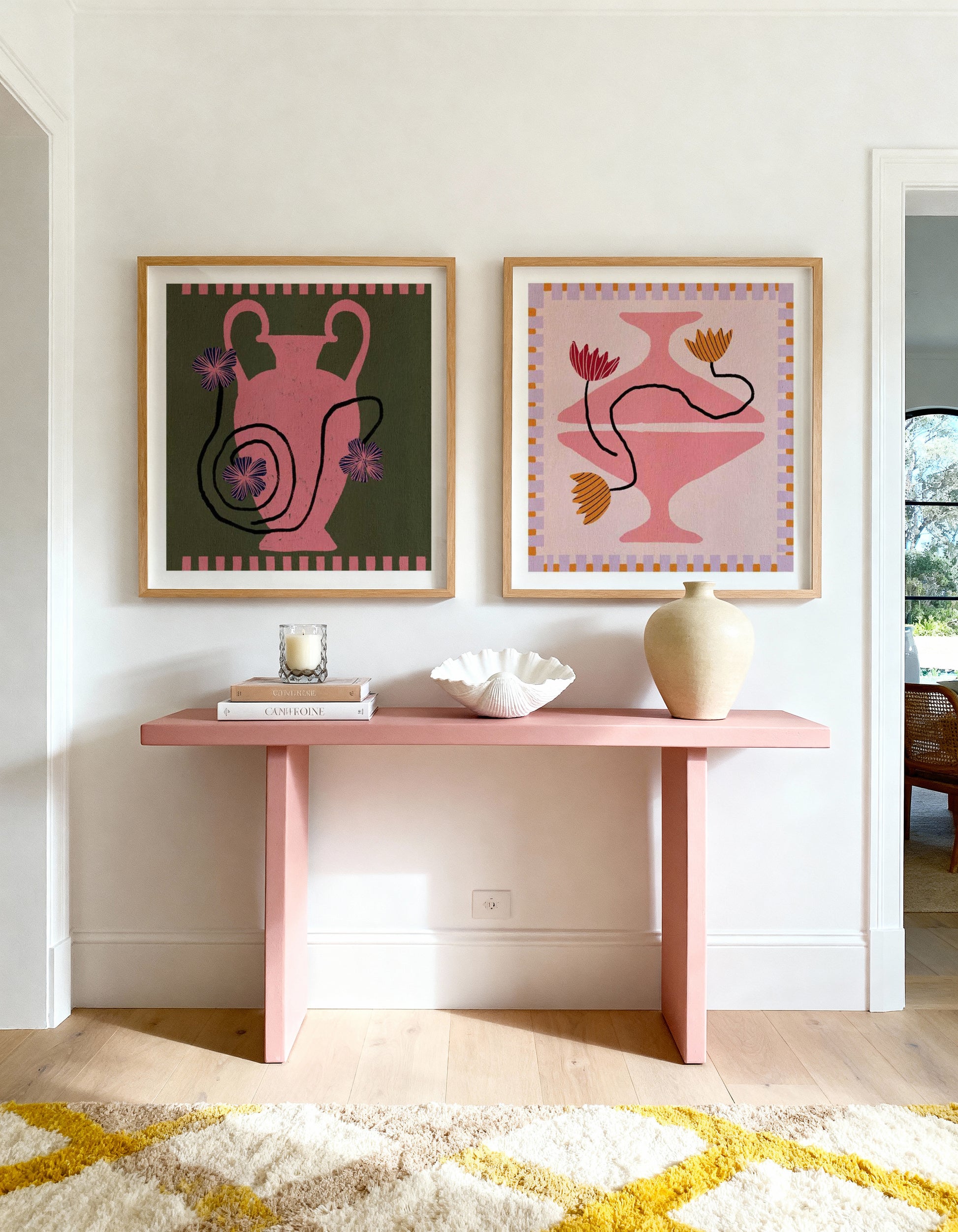 Out of Vase Blooms 8 by Shatha Al Dafai | Art Print from Olive et Oriel where you can shop wallpaper and artworks online